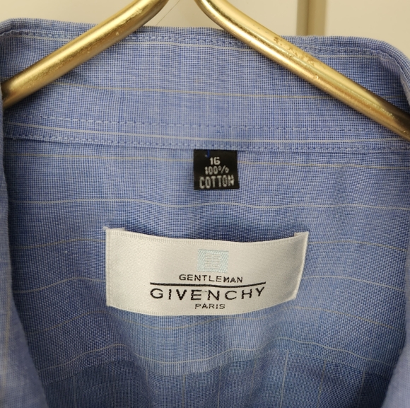 🔹️Givenchy - Blue Dress Shirt - Size 16 - Picture 3 of 11